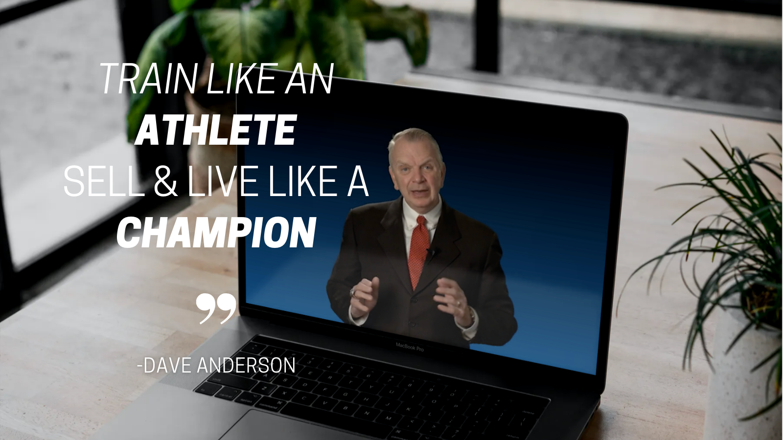 Sell and Live like a Champion Picture of Dave on a Laptop